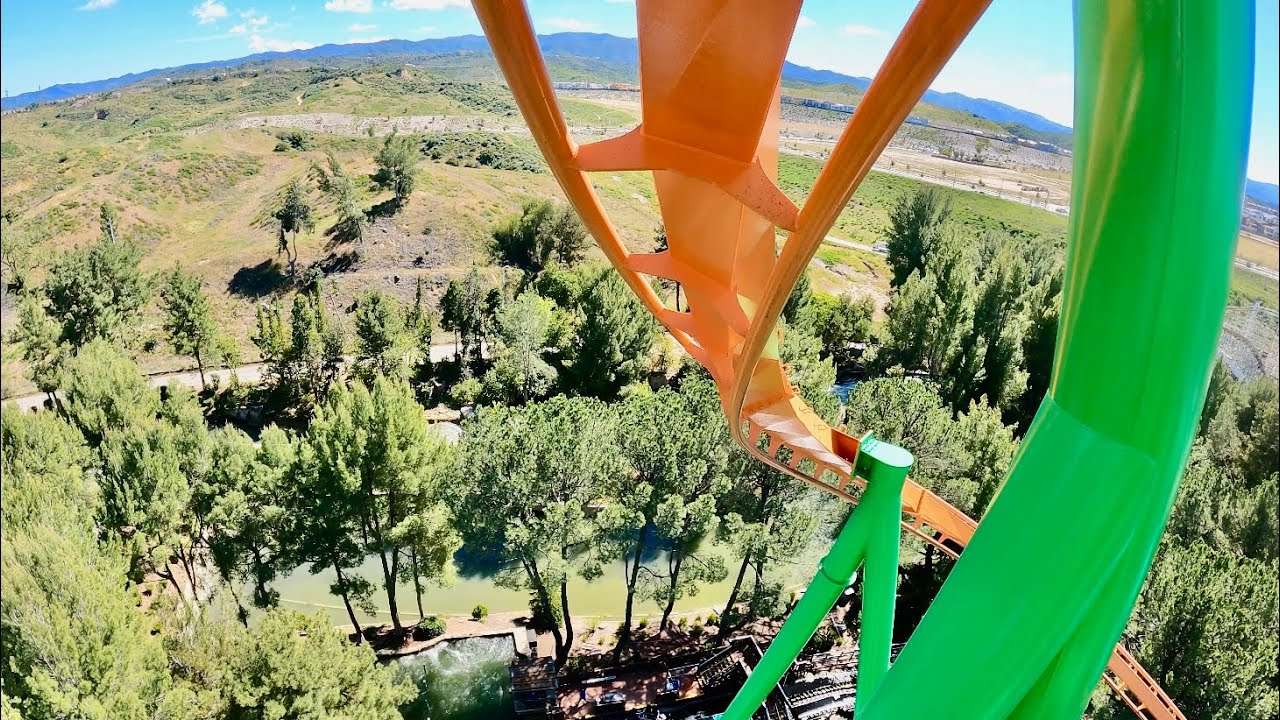 Tatsu ОГРОМНЫЕ летающие американские горки 4K POV! | Six Flags Magic Mountain California [Авторск...