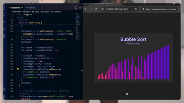 ASMR Programming: Colorful Bubble Sort with JavaScript | No Talking