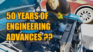 Complete oil changes on vehicles 50 years apart - tip, tricks and hacks
