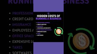 Hidden Costs of Running A Business  #tips #shorts #business
