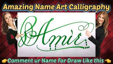 Amir Name Signature Calligraphy Status | How to improve Cursive Handwriting | Cut Marker | Draw