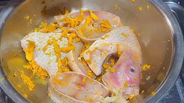 Muối cá đừng cho muối trực tiếp vào cá ,làm cách này cá tươi vừa khẩu vị ,cá diêu hồng muối nghệ