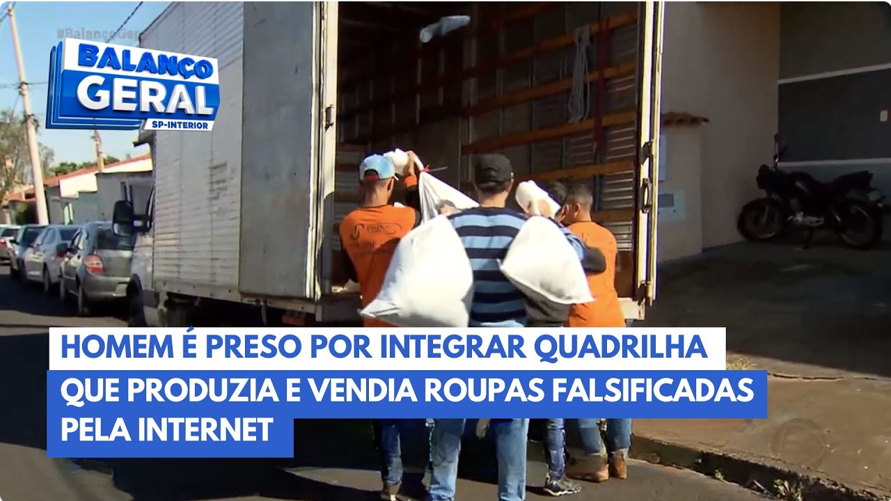 Homem é preso em operação contra falsificação de roupas de marcas famosas