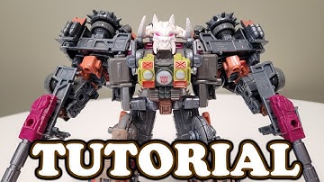 Tutorial: Transformers Legacy Skullgrin in Double Scraphook 40k Armor