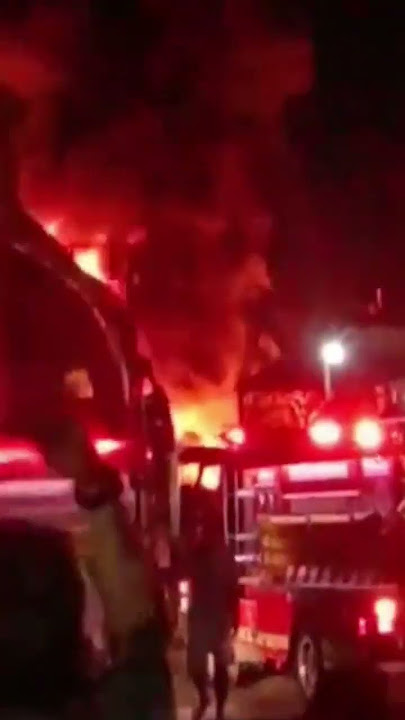 KEBAKARAN GARASI BUS MAJU LANCAR #majulancar #busmajulancar #shorts