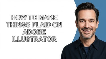 How to Make Things Plaid on Adobe illustrator - KevinHowTo