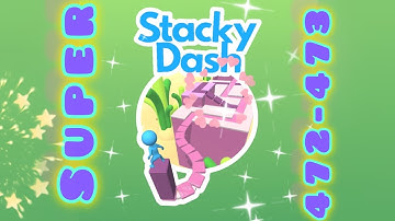 Stacky Dash level hard 472-473 very nice 👍 #mobilegameroom #gameplay #viral #games #stackydash