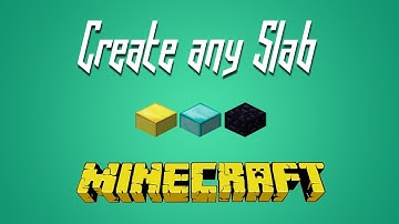 Minecraft - Turn Any Block Into Half-Slabs