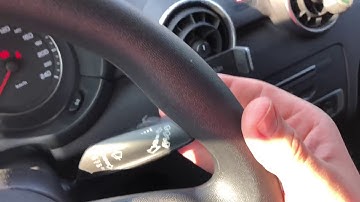 How to use the windscreen wipers lever switch on and off the functions Audi A1/S1 Sportback DIY