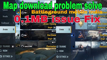 Battleground mobile india Arena Map download error problem solve | 0.1Mb issue Fix