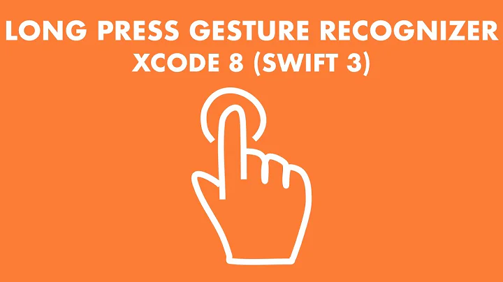How To Use The Long Press Gesture Recogniser In Xcode 8 (Swift 3)