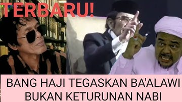 TEGAS❗️Bang haji Rhoma Irama sebut kaum Ba