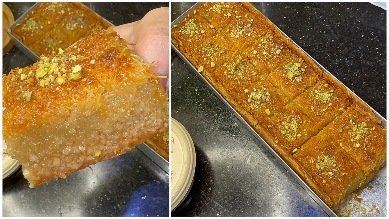 حلويات عيد 2024 / بقلاوة  القطايف قوة في البنة  معسلة للقلب طريقتها ساااهلة وماتديش الوقت