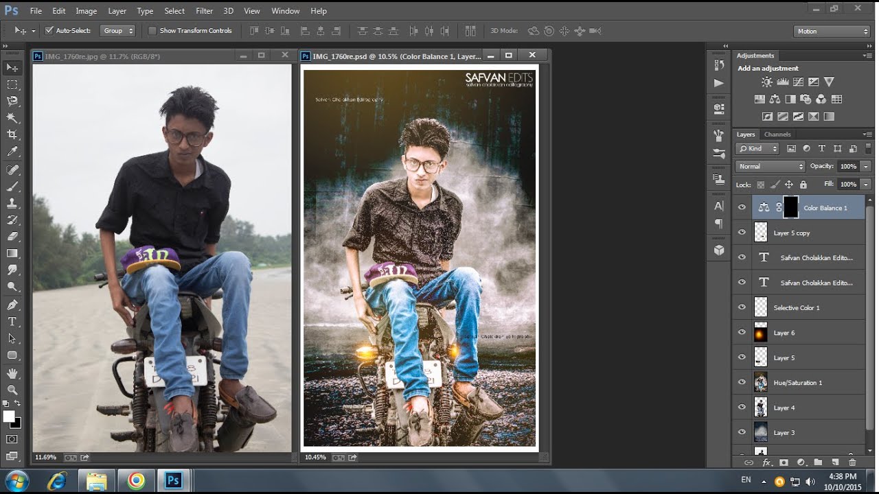 PHOTOSHOP PHOTO EDITING | BACKGROUND CHANGING | SIMPLE METHOD - YouTube