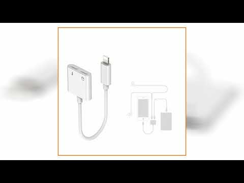 Dual Headphone Jack Adapter Audio with Charge Splitter for iPhone X / 8/ 7 Plus