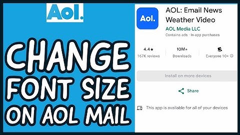How to Change Font Size on AOL Mail Account? Edit Font Size on AOL Mail Account on PC 2024