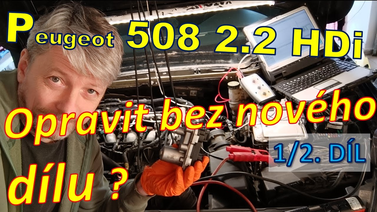 1. díl - Diagnostický případ 039 - Peugeot 508 2.2 HDi 150kW - chyba polohy turba