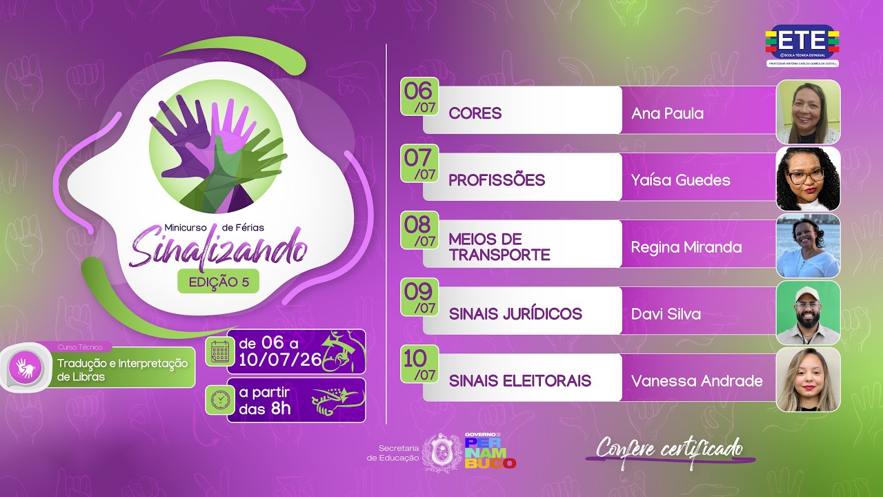 MINICURSO DE FÉRIAS | SINALIZANDO | AULA 4 | SINAIS JURÍDICOS | PROF. DAVI PEREIRA