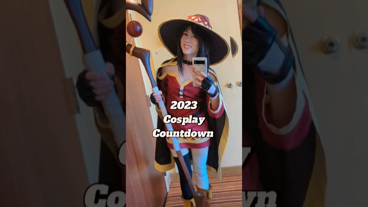 2023 Cosplay Countdown PART 2- Megumin from KonoSuba #anime #cosplay #2023recap