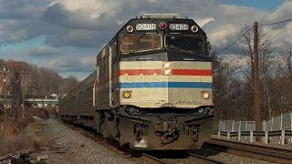 High Speed Amtrak U0026 Mbta Trains  Cross Road  112225