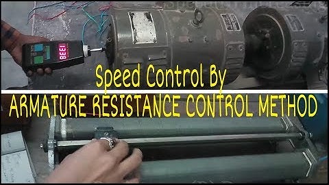 Speed control of DC Shunt Motor by Resistance Control Method.