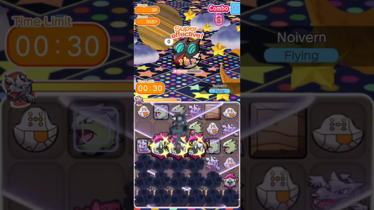 Pokémon Shuffle Mobile ポケとる2023 | Noivern High-speed challenge 