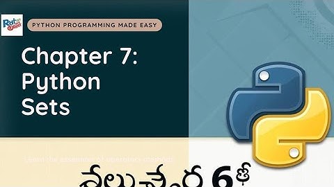 Chapter 7 Master Python Sets in Minutes 🔥| Set Methods & Real-Life Examples