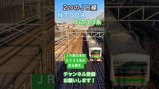 【🟩JR２社🟧】E233系とN700A新幹線【それぞれの道】#N700系 #e233系 #shinkansen