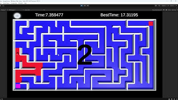 Maze Generator simple game in Unity, source Code !1