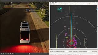 Autonomous shuttle simulation (NPC avoidance) by open planner