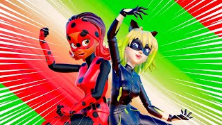 [Miraculous Ladybug] Scarabella X Kitty Noir Duet (Transformation) 🐱🐞