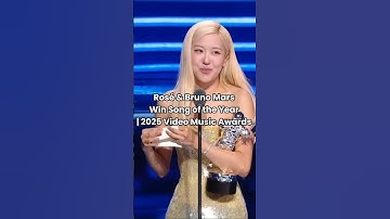 Rose and Bruno Mars win the VMAs 2025-Song of the year for APT #blackpink #vmas #shorts