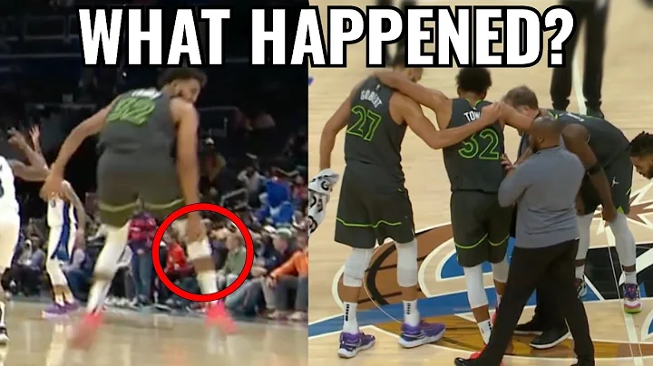 Karl Anthony Towns Looks Back at Leg Like He Was K...