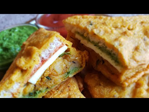 punjabi-stuffed-aloo-paneer-bread-pakora/ब्रेड-पकोड़ा/delicious-tea-time-snack-/pooja's-kitchen