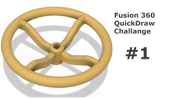 Fusion360 Quickdraw Challenge #1 -- Valve Handle