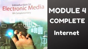 Complimentary Paper I/II Semester-Introduction to Electronic Media | Module 4| Yahya Yahi