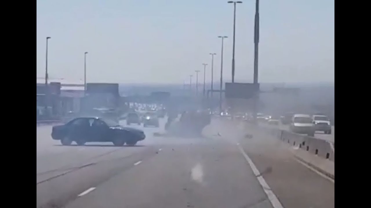 Attempted hit and run on N1 caught on camera - YouTube