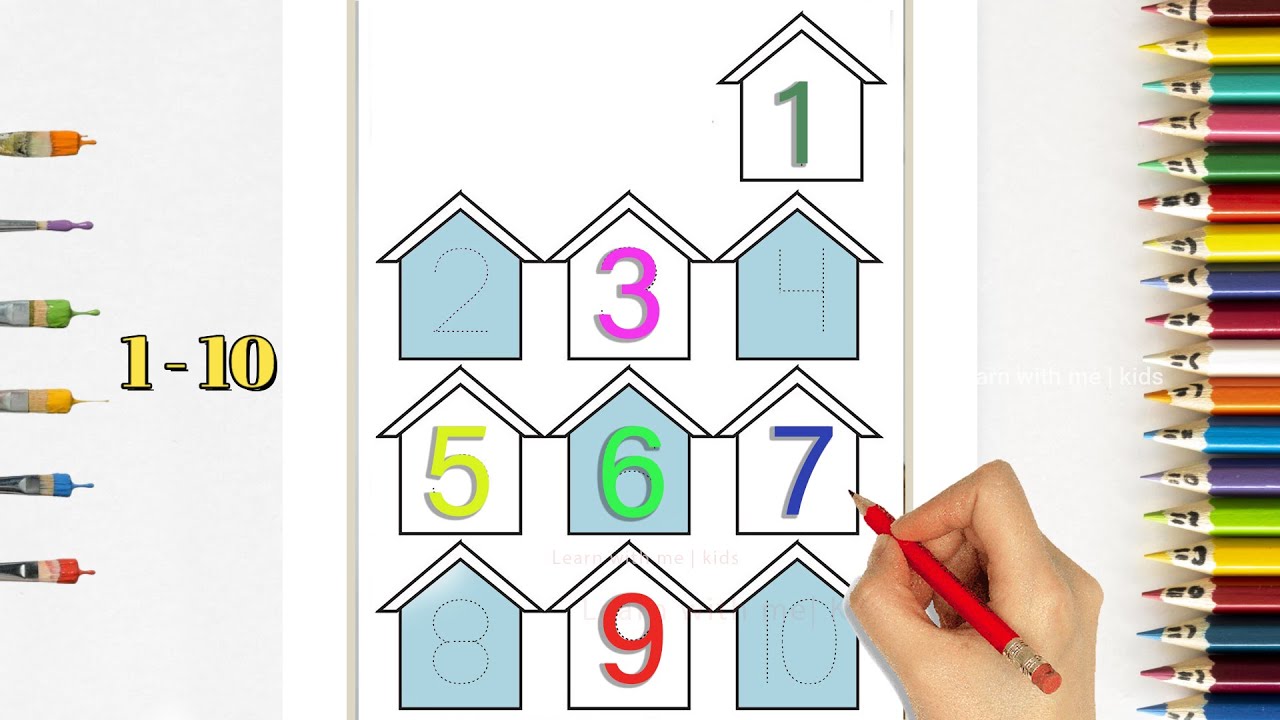 Learn to read and write numbers 1 - 10 | Numbers - YouTube