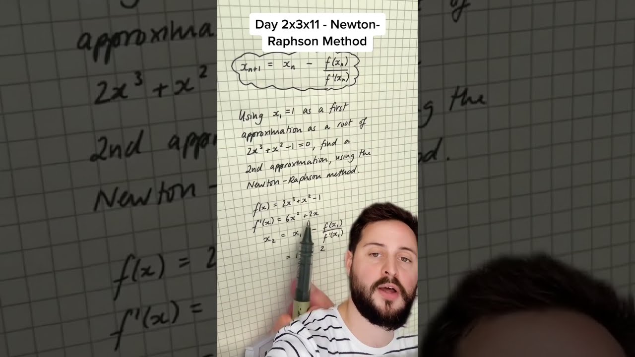 Day 66 Newton Raphson Method 100 Days Of A Level Maths 