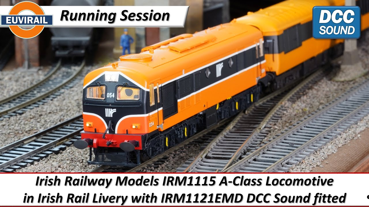Irish Railway Models IRM1115 A-Class 054 in Irish Rail Livery with IRM1121EMD DCC Sound fitted.