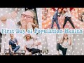 first day of population health | nursing school vlog, studying for an exam, pediatrics and more!!