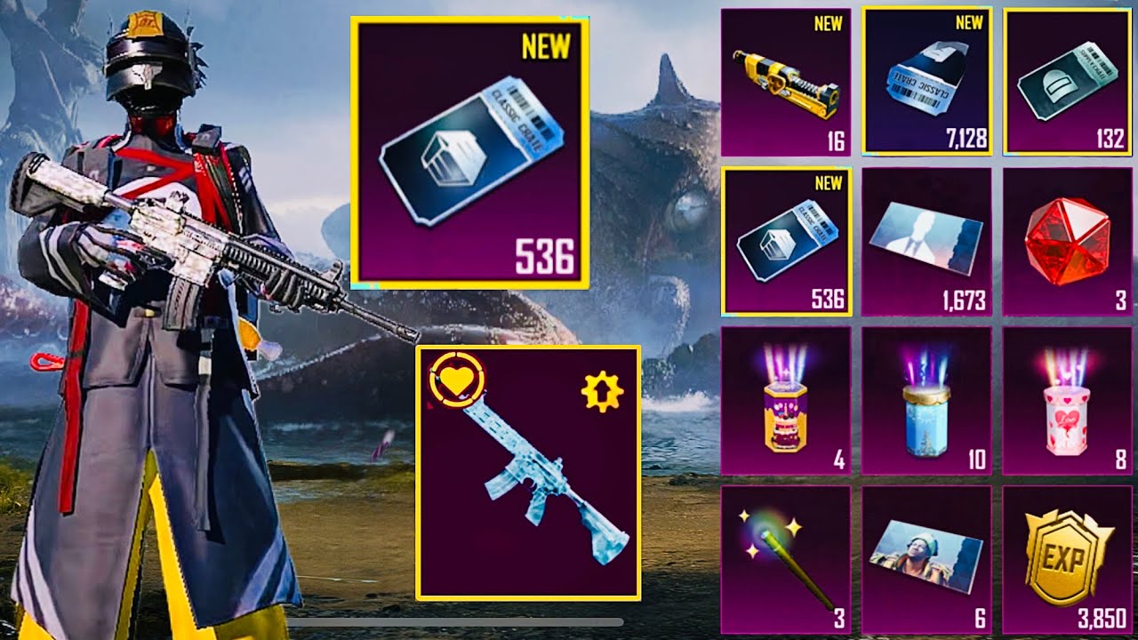 new premium crate opening pubg mobile new Classic crate opening M416 glacier new supply opening￼ ❄️