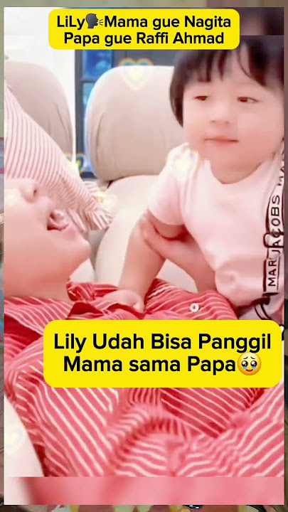 Teh Lily udah bisa panggil mama papa #shorts #raffiahmad #nagita #artist #selebriti #rans