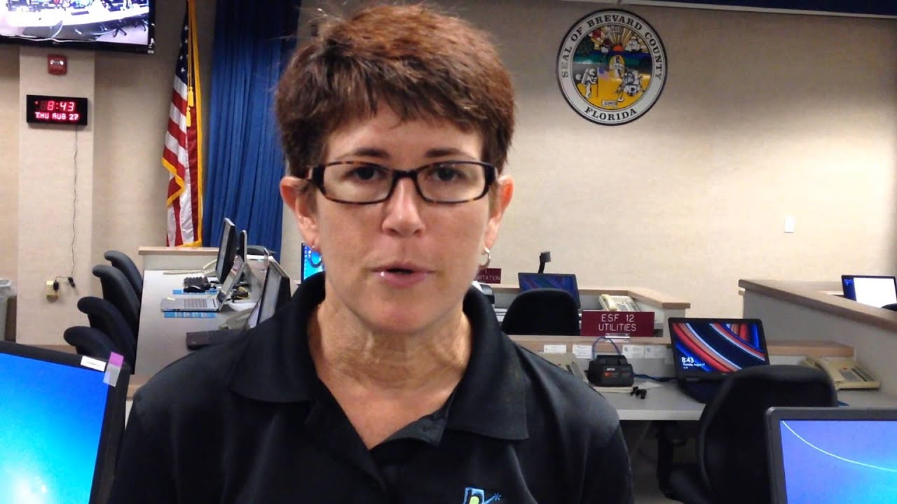 palm bay school Tropical Storm Erika Brevard EOC Director Prosser Comments