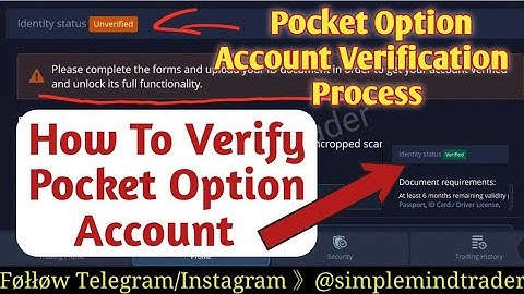 How To Verify Pocket Option Account | Pocket Option Account Verification Kaise Kare | #pocketoption