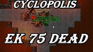 Tibia Cyclopolis - matando bot lvl 75 com maker lvl 37