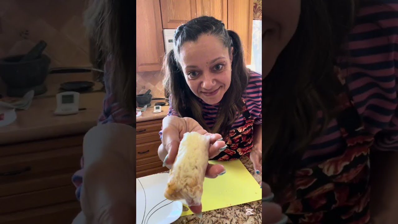 Making Buldak Crispy Spring Rolls 😋 I see many more of these in my future 😁 🤤 