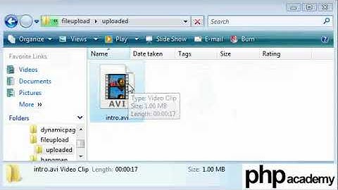 PHP Tutorials  File upload Part 2