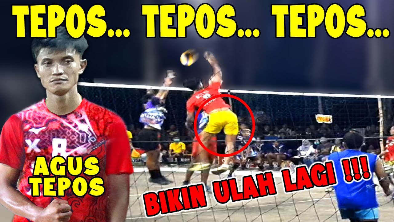Smas Voli Jedug AGUS TEPOS di Voli Tarkam Sragen | Voli Rukun Santoso Cup 1