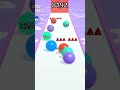 Ball run 2048 gameplay 👌🏿 enjoyable game #game #Ball run #shorts #mini gaming x
